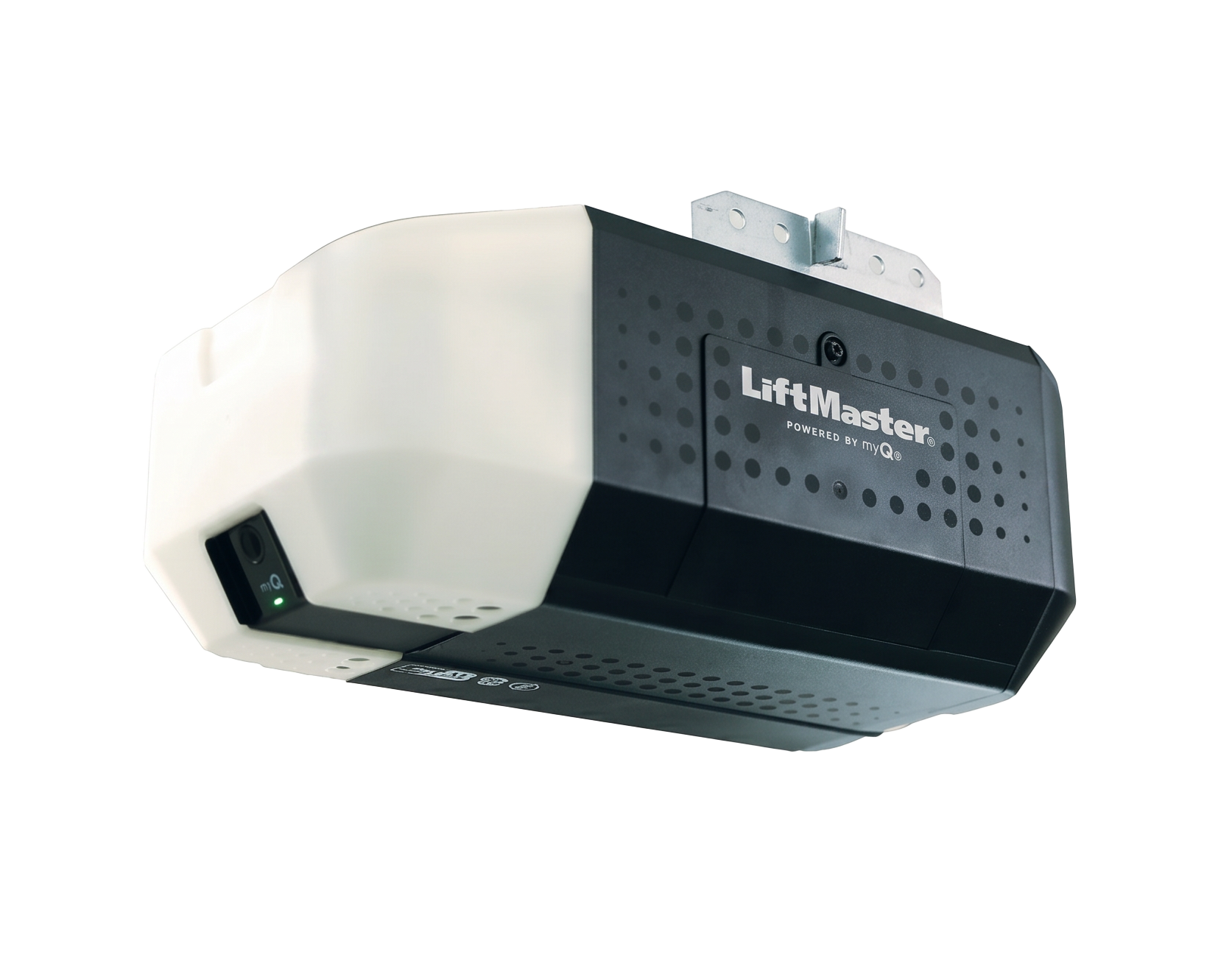 LiftMaster 2420L chain drive garage door opener with built-in camera, battery backup, and myQ smart control
