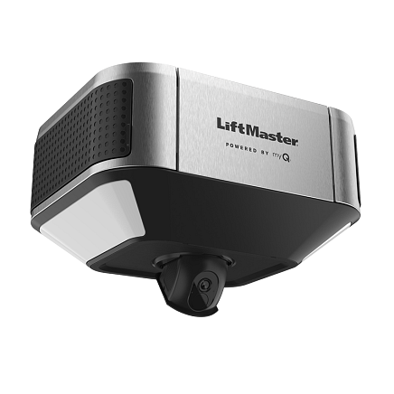 LiftMaster 6580L belt drive garage door opener with battery backup, myQ smart control, LED lighting, and integrated camera